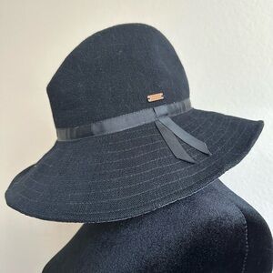 Kangol black beach hat women large #kangolhat